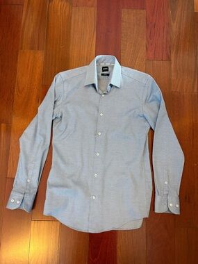 Boss Men’s Slim Fit Dress Shirt (Small, 37, 14 1/2)